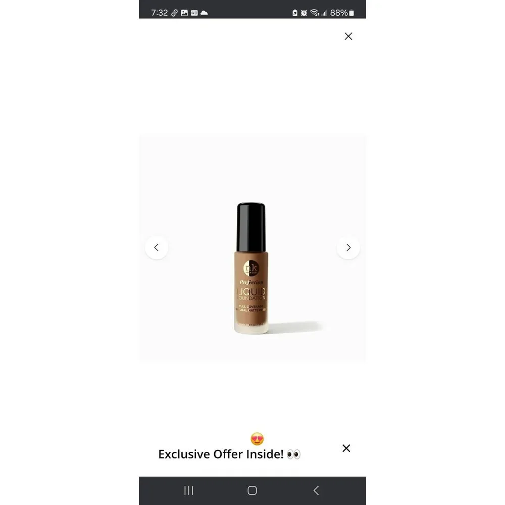 New Lot of 2 Sealed NK Makeup Perfection Liquid Foundation FFPF11 Toffee